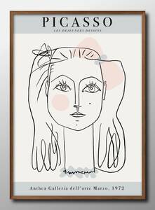 Art hand Auction 7499 ■ Free shipping!! A3 poster Pablo Picasso Nordic/Korean/painting/illustration/matte, Housing, interior, others