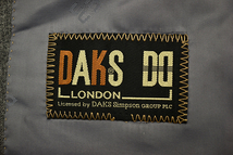 L-1993★DAKS LONDON ダックス ロンドン★秋冬 ウール 日本製 グレー灰色 テーラードジャケット 胸囲92cm A5_画像4