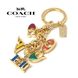 新品 COACH コーチ チャーム キーリング