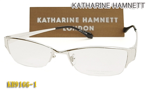 KATHARINE・HAMNETT キャサリンハムネット メガネ フレーム KH9166-1 正規品 日本製 チタン 眼鏡