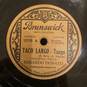 SP盤 EDGARDO DONATO ORQUESTA TIPICA / Taco Largo / Volvio La Pecadora / アルゼンチン盤 / 1076 / 5枚以上で送料無料