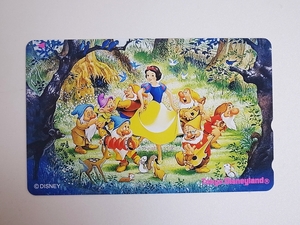 【2-221】　テレカ　ディズニー　白雪姫　7人の小人　テレホンカード　50度