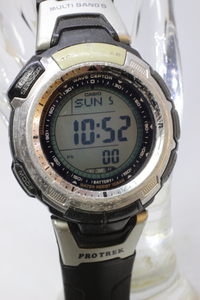 【カシオプロトレック】PROTREK PRW-1300J トリプルセンサー ウエブセプター 中古品時計