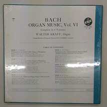 3LPBOX / バッハ / BACH / Organ Music Vol.Ⅵ / Walter Kraft / オルガン / VOX / SVBX5446 /20124_画像2