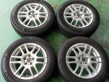 D15003 Ａ－ＴＥＣＨ シュナイダー ６Ｊ ＋４３ ミシュラン X-ICE 195/65R15 付き プリウス ウィッシュ プレミオ アリオン 等_画像1