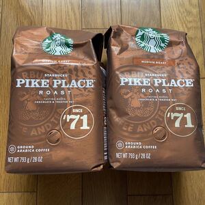 スターバックス パイクプレイスロースト コーヒー豆 コストコ 粉 2個