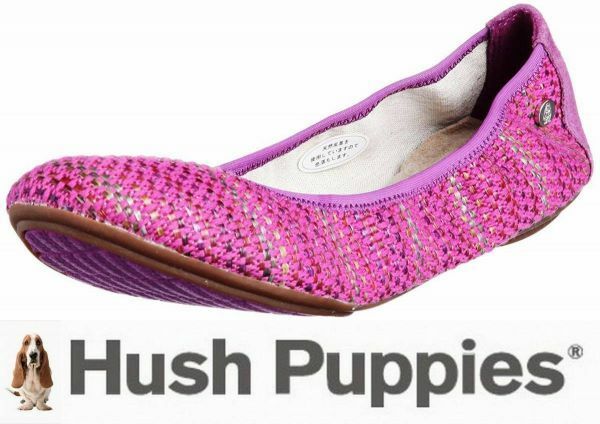 レディース 新品 スリッポン 60%OFF ハッシュパピー/Hush Puppies 定価10780円 カジュアル シャーリング US6/23㎝ 紫/パープル T3238