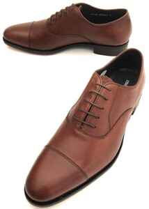 メンズ/ビジネスシューズ/新品/マドラス/madras/本州送料無料/定価30240円/ストレートチップ/革底/レースアップ/26.5cm/茶/ブラウン/T4040