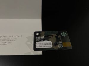 *スターバックスカード 藤原ヒロシ 迷彩柄 フラグメント ミニ スタバカード*