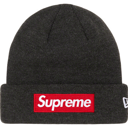 ☆即決！ 21F/W Supreme New Era Box Logo Beanie Charcoal☆