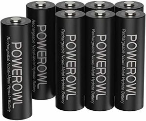 ●★★単3形8個パック 単3形充電池2800mAh Powerowl単3形充電式ニッケル水素電池8個パック 超大容量 PSE安全