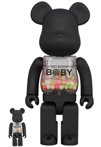 国内正規品　新品　MY FIRST BE@RBRICK B@BY × RESTIR B@BY MATT BLACK Ver. 100％ & 400％ ベアブリック　千秋　BEARBRICK