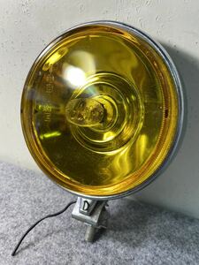 1970s Aris フォグランプ チョッパー 薄型 ヘッドライト 黄色 ビンテージ バイク ハーレー 70s アメ車 フォグライト
