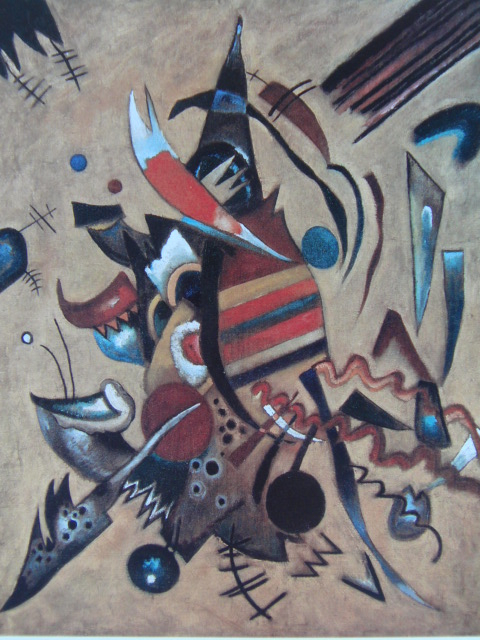 Vassily Kandinsky, conseil, Extrait d'un livre d'art rare, Bonne condition, Cadre/encadré flambant neuf de haute qualité, frais de port inclus, peinture, peinture, peinture à l'huile, peinture abstraite