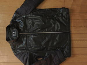 美品　5万円　英国の名門テーラー　オースチン リード AUSTIN REED 　ラグジュアリーなライダースジャケット　L(48)　ブラック　