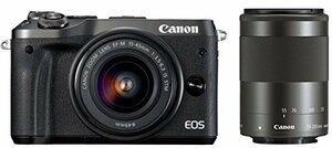 Canon ミラーレス一眼カメラ EOS M6 ダブルズームキット(ブラック) EF-M15-(新品未使用品)