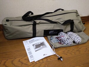 新品 FIELDOOR ヘキサタープ TC ポリコットン Mサイズ カーキ T/C 難燃 フィールドア ファミリー ソロ キャンプ