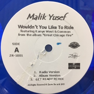 MALIK YUSEF / WOULDN'T YOU LIKE TO RIDE