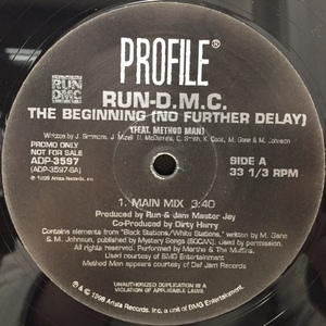 RUN D.M.C. / THE BEGINNING (NO FURTHER DELAY)