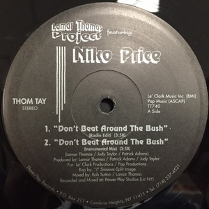 LAMAR THOMAS PROJECT FEATURING NIKO PRICE / DON'T BEAT AROUND THE BUSH