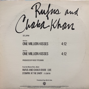 RUFUS AND CHAKA KHAN / One Million Kisses