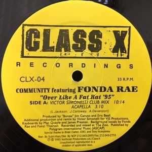 COMMUNITY featuring FONDA RAE / OVER LIKE A FAT RAT '95