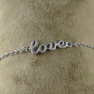 Precious Lady Love. Logo. anklet silver 