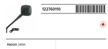 RMS 12276 0110 社外 バックミラー 汎用ET3/P/PX(ドラムブレーキ)左右共用 黒 プラスティック ステー金具付_画像2