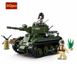 【LEGO レゴ互換】ソビエト BT-7快速戦車 ミリタリーブロック模型