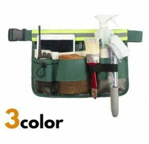 送料無料 ツールバッグ ウエストポーチ DIY 工具収納 掃除道具 小物入れ メッシュポケット ベルト調節 多機能