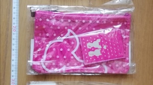  a bit . price cut [ new goods ] one nyan* pouch ( same color. mirror attaching ) pink color only. 