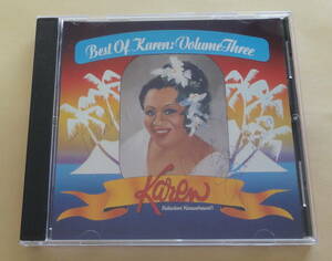 The Best Of Karen Kaleolani Keawehawaii Volume Three CD 　ハワイアン HAWAIIAN カレン・カレオラニ・ケアヴェハワイ