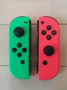 動作確認品 Nintendo Switch Joy-Con(R)(L) ニンテンドースイッチジョイコン 中古品 グリーン/レッド