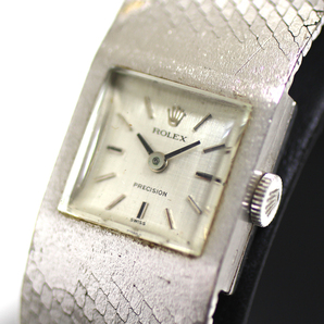 【ROLEX】ロレックス プレシジョン アンティーク K18WG ホワイトゴールド Cal.1400 手巻き 腕時計 レディース ヴィンテージの画像3