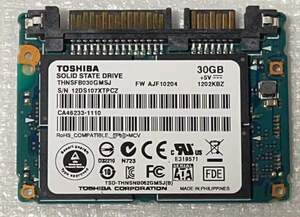 SSD TOSHIBA THNSFB030GMSJ 30GB 121812