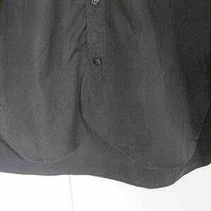 日本製 BRENA ブレナ  アーチ タイプライタークロス フード ワークシャツ  ４４ ブラックの画像6
