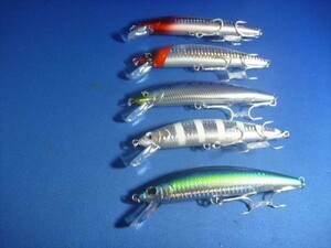 40g 5本セット　◎透明のOPPパッケージ入りSo-Run HEAVY MINNOW STORM/ソーランヘビーミノージャクソン風