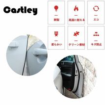 車ドアモール Castley J型モール ドアエッジモール ドアエッジプロテクター 3M両面テープ付き 騒音低減 キズ防止 _画像8