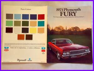 #1973 year * plymouth Fury English catalog *