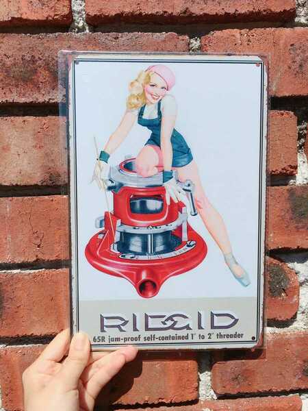 RIDGID(リジッド) レトロ ヴィンテージ看板