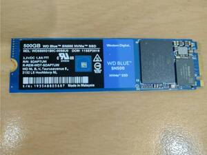 (送料込み)M.2 NVMe SSD 500GB WesternDigital WD BLUE WDS500G1B0C