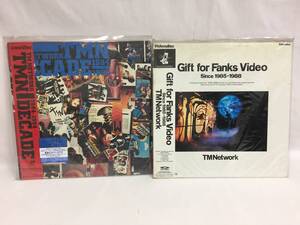 ●025Q523L00▼LD レーザーディスク TM NETWORK TMN DECADE + Gift for Fanks Video セット