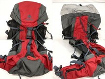 A33 登山 アウトドア用品 バックパック ザック LOGOS ロゴス レッド×グレー_画像3