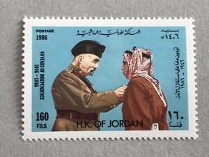 ヨルダン 1986年 独立４０年　D12-031