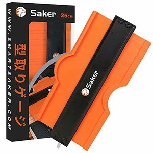 大人気 Saker 型取りゲージ 等高線 ゲージ プロファイル ツール 調整可能 25cm/250mm ロック 精密 コピー