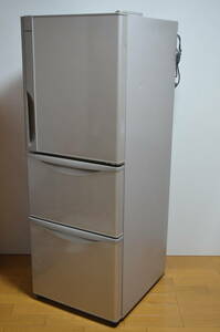 S756) HITACHI 日立 3ドア 冷蔵庫 265L 2016年製 R-27FV(T) ノンフロン冷凍冷蔵庫 まんなか野菜タイプ スリム幅54cm