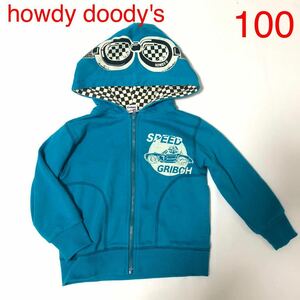 howdy doody's ハウディー ドゥーディーズ 長袖 ジップアップ パーカー 男の子 100 男の子 送185円 スウェット ベビー キッズ 子供服 車柄