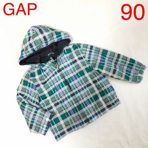 Baby GAP baby Gap Wind breaker nylon Parker 90 man postage 185 jpy check thin jumper spring autumn Kids child clothes 