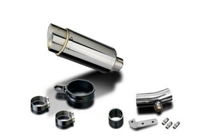 DELKEVIC スリップオンステンレスマフラー★KAWASAKI ER6N/F / ER650C 2009-2011 200mm KIT02BE