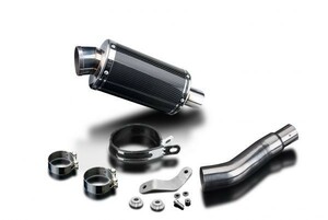 DELKEVIC スリップオンカーボンオーバルマフラー★KAWASAKI Z300 2015-2018 225mm KIT03D4